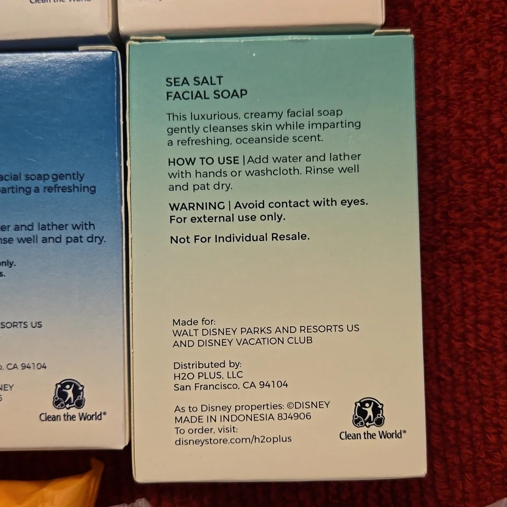 Disney Resorts H20+ facial soap bundle sea salt